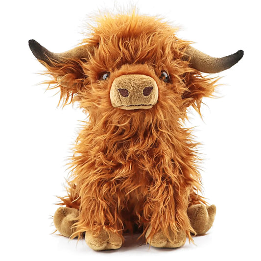 HighlandHug Plush Cow – 25cm Soft Stuffed Toy