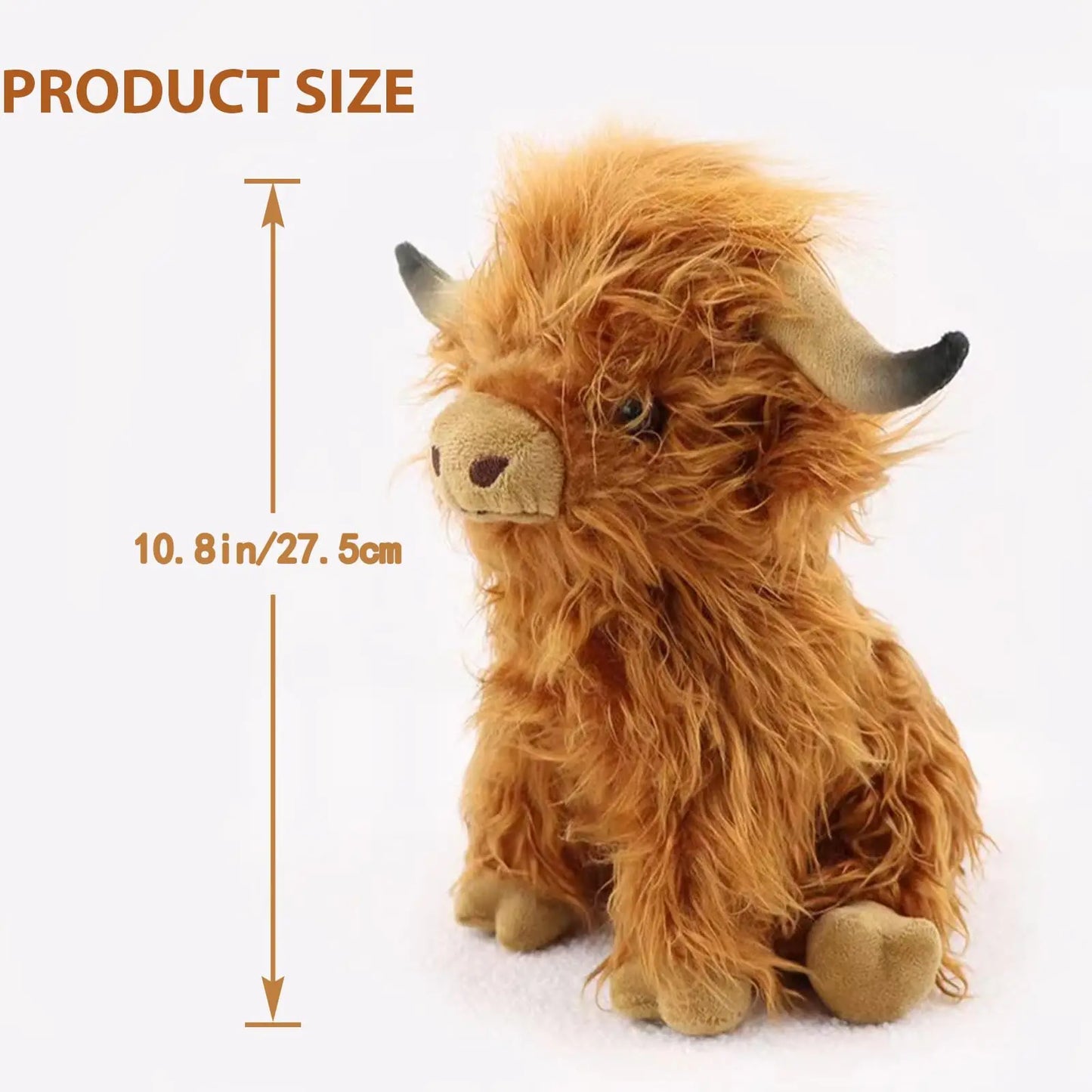 HighlandHug Plush Cow – 25cm Soft Stuffed Toy